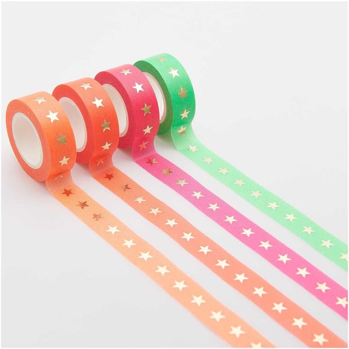 Image du produit Rico Design Tape Set Néon, étoiles FSC MIX.300484