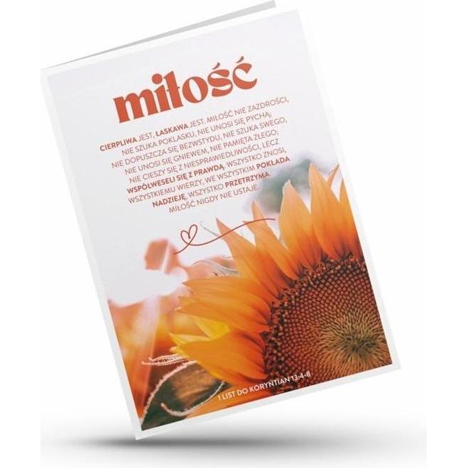 Koinonia Karte - Liebe ist geduldig... - Sonnenblume (54624919)