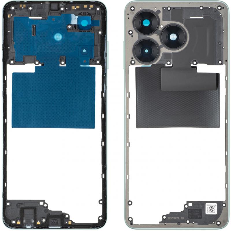 Honor Mitelrame fur X5c Plus, Cyan Lake, Pezzi di ricambio per dispositivi mobili, Blu