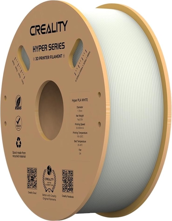 Creality Filament PLA Hyper (PLA, 1.75 mm, 1000 g, White)