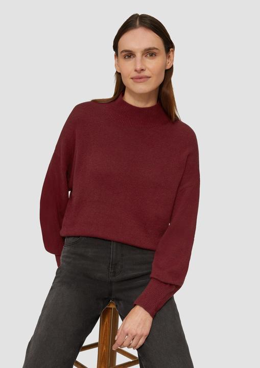 Produktbild S.Oliver Strickpullover Strickpullover im Relaxed Fit mit Stehkragen (38)