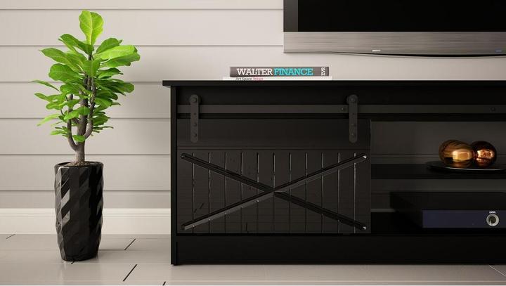 Image du produit Cama RTV GRANERO 200x56.7x35 noir/noir boîtier brillant (200 x 35 x 56.70 cm)