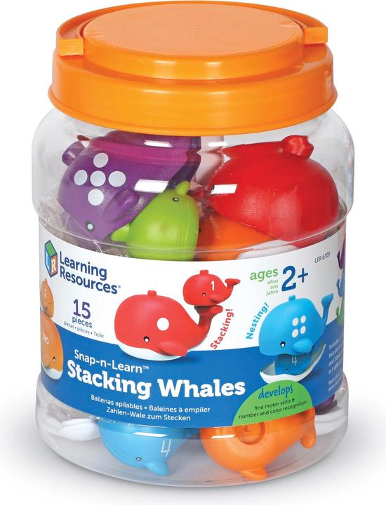 Image du produit Learning Resources Figurines pour apprendre à compter et apprendre les couleurs Baleines