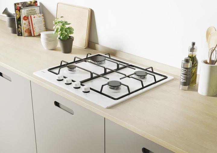 Actual product image Candy Idea CHW6BRW White Built-in 59 cm Gas 4 Cooker(s)