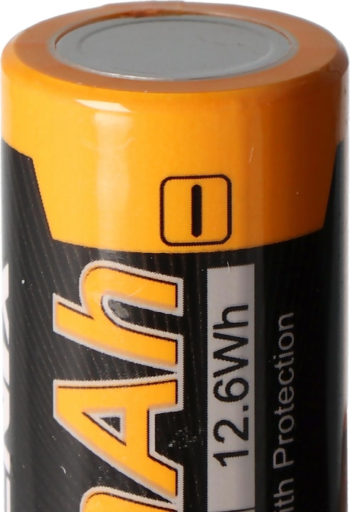 Actual product image Panasonic 18650 battery and 3-way protection circuit (1 pcs., 3500 mAh, Rechargeable battery)