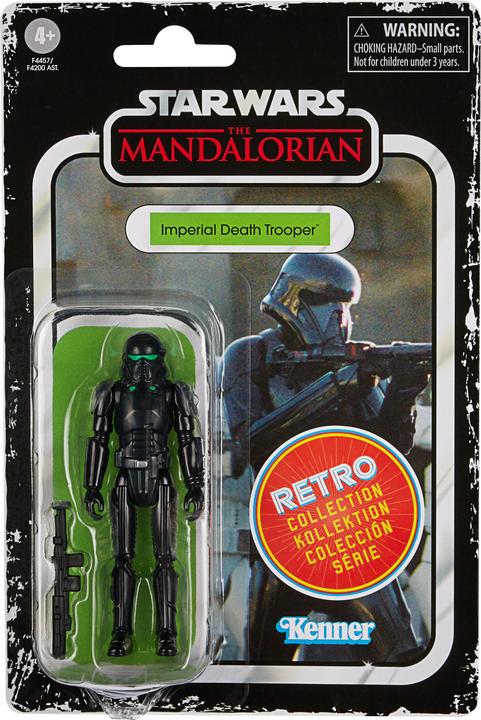 Actual product image Hasbro Retro-Kollektion Imperialer Death Trooper 9,5 cm grosse Star Wars: The Mandalorian Actio...