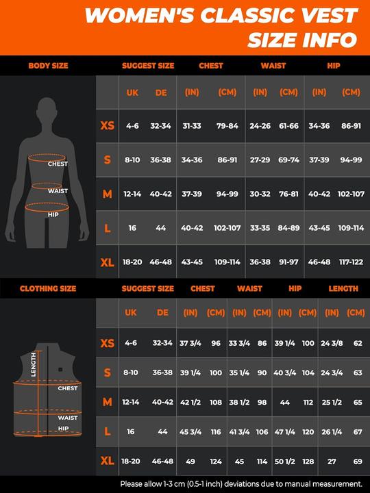 Actual product image Ororo Beheizbare Damenweste mit Powerbank (M)