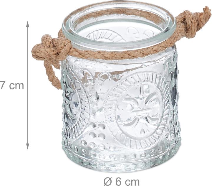 Actual product image Relaxdays 12x lantern (12 x, 6 x 6 x 7 cm)