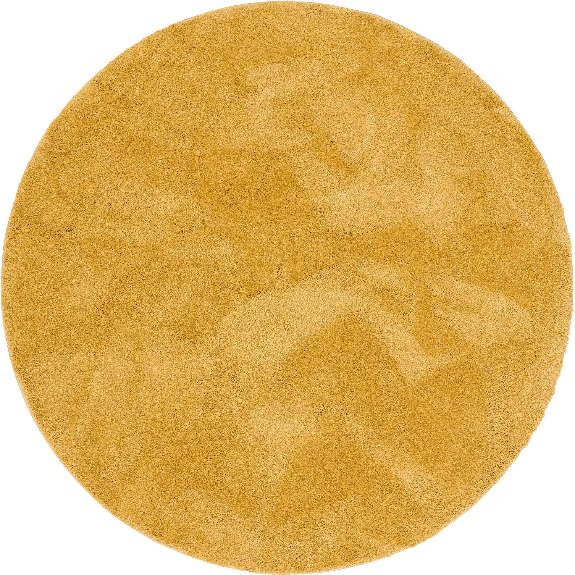 Pergamon, Teppich, Luxus Super Soft Hochflor Langflor Teppich Silky Rund (200 x 200 cm)