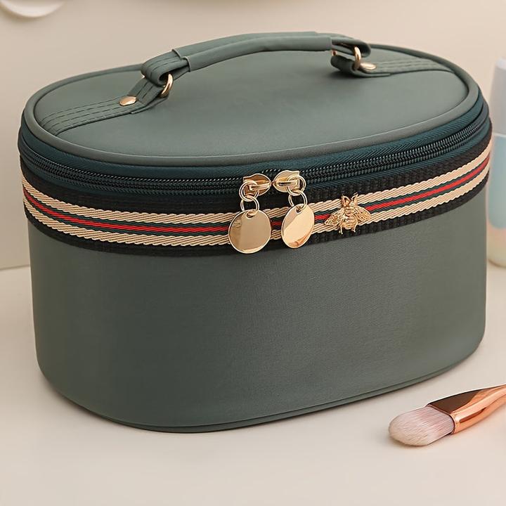 Actual product image Only-Bags.Store Waterproof nylon cosmetic bag with large capacity, portable travel make-up organiser