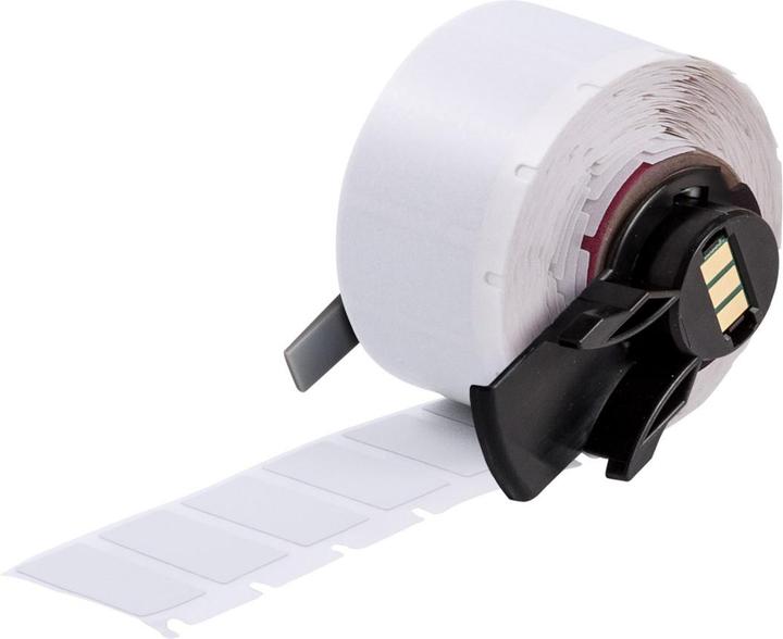 Brady M6-17-486, metallised polyester, silver, matt, 25.40 x 12.70 mm, extra strong adhesive (50 (2.54 cm)