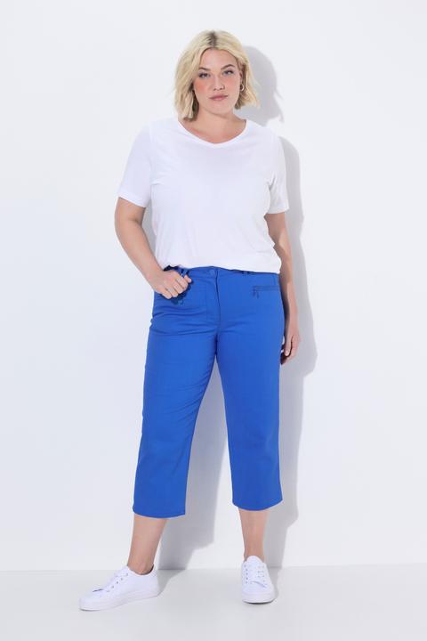 Image du produit Ulla Popken Jean Mony 7/8, taille élastique, poches zippées (56)