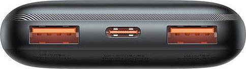 Image du produit Baseus Bipow Pro Power Bank 10000mAh 20W + USB 3A 0.3m Black Cable (PPBD040101) (10000 mAh, 37 Wh)