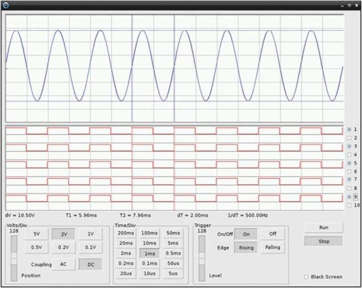 Immagine prodotto Whadda Oscilloscopio e analizzatore logico per Raspberry Pi