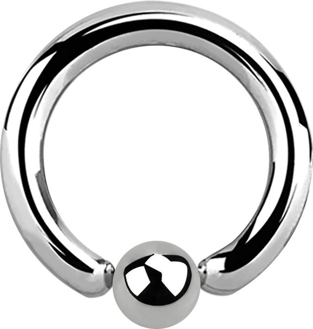 Produktbild Star Piercing Ball Closure Ring silber (ohne Messing, Titan G23)