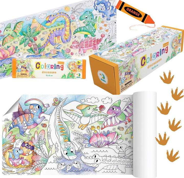 Immagine prodotto Dodo Poster da colorare con i dinosauri