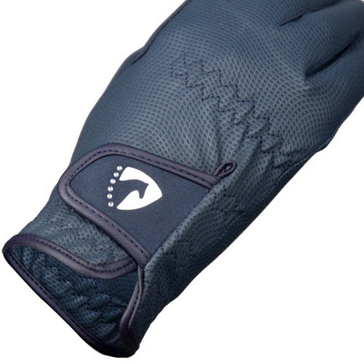 Actual product image Hy Glitter riding gloves plastic PU (XL)