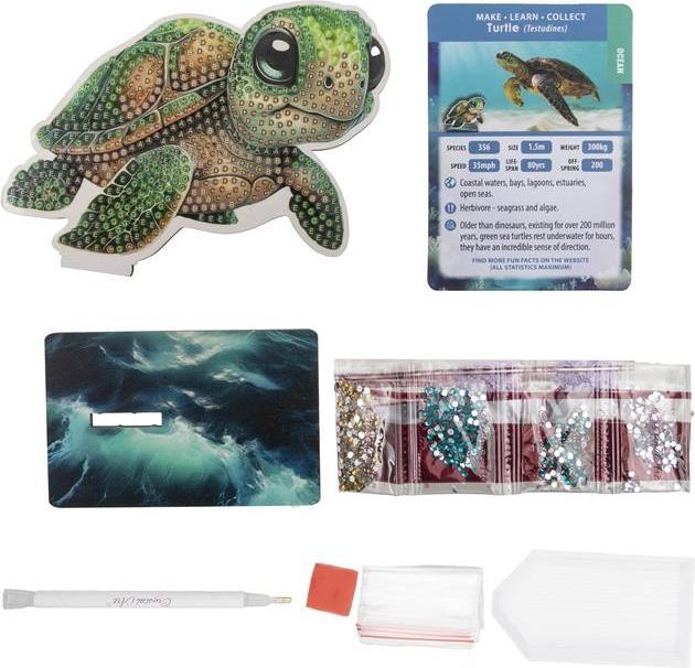 Image du produit Craft Buddy Ozean Schildkröte, Crystal Art Buddy, ca. 11x8cm
