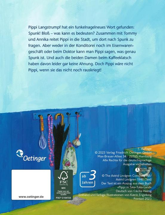 Produktbild Pippi findet einen Spunk (Deutsch, Katrin Engelking, Astrid Lindgren, 2023)