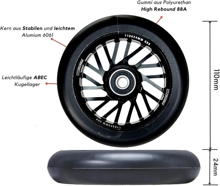 Immagine prodotto Fantic26 Freestyle Stunt Scooter Rolle
