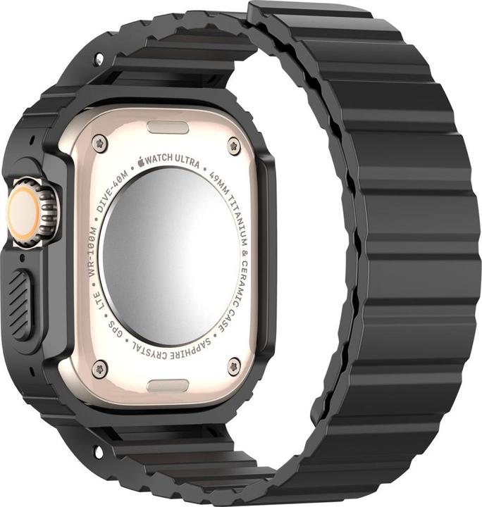 Produktbild Dux Ducis OA Armband Apple Watch 38mm/40mm/41mm - Schwarz (38 mm, 40 mm, 41 mm, Silikon (liquid))