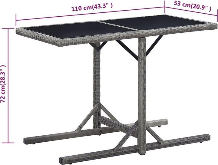 Produktbild vidaXL Gartentisch