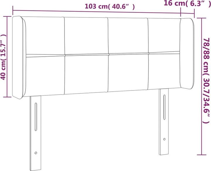 Produktbild vidaXL Gianna (203 x 16 x 88 cm)