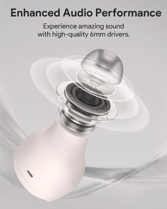 Produktbild Aukey MOVE VIBE - Earbuds (Keine Geräuschunterdrückung, 25 h, Kabellos)