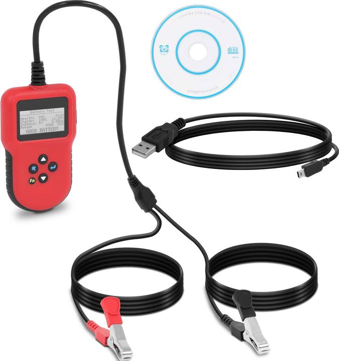 Actual product image MSW Car Battery Tester digital - 12 V/24 V - LCD - multilingual