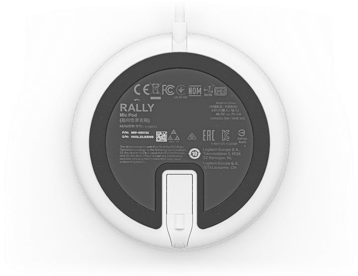 Actual product image Logitech Rally Mic Pod accessory for the Rally Ultra-HD ConferenceCam - OFF-WHITE - WW