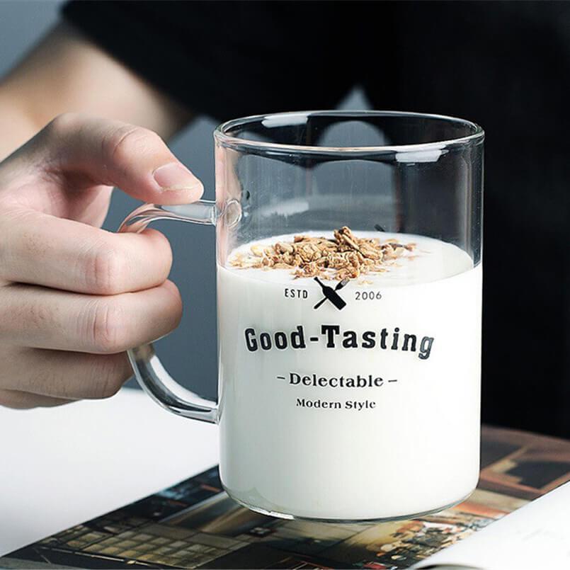 Thumbnail - JTI, Tasse, Stilvolle Kaffeetasse aus Glas (400 ml, 1 x)