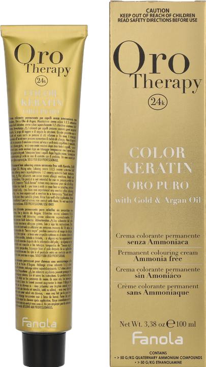 Image du produit Fanola Oro Therapy Color Keratin 6.3 Dark Blonde Gold 100ml (6.3)