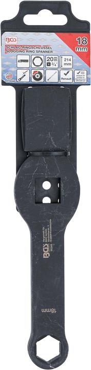 Actual product image BGS Slogging Ring Spanner Hexagon with 2 Striking Faces 18 mm (18 mm)