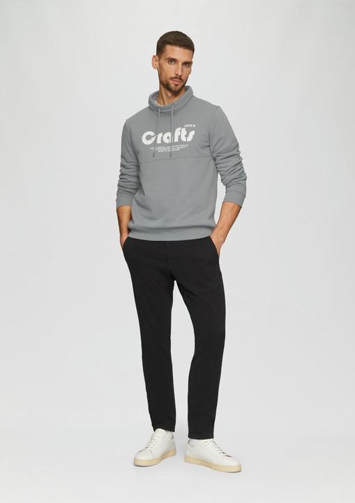 Produktbild s.Oliver Sweatshirt Sweatshirt mit Frontprint und Snood-Kragen (S)