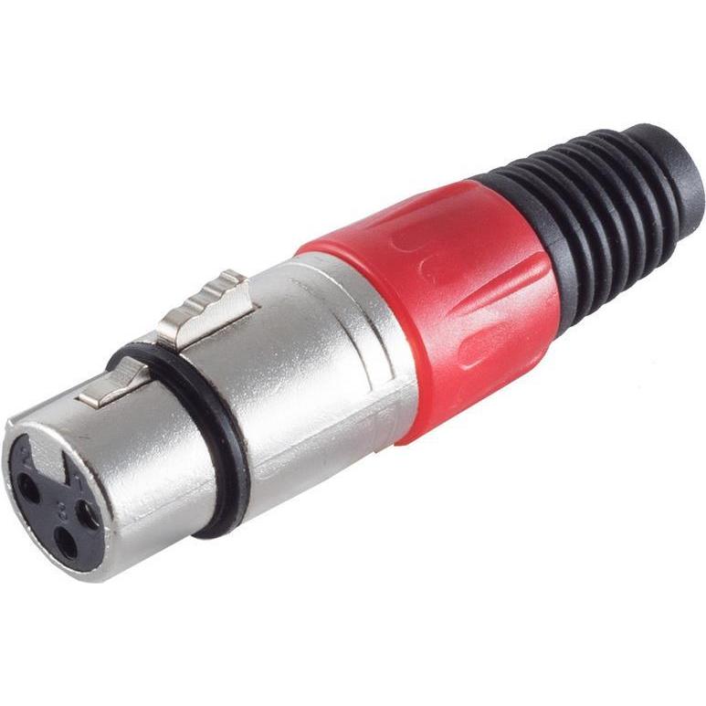 Shiverpeaks S/CONN maximum connectivity XLR-Kupplung, rot, Mikrofon Zubehör