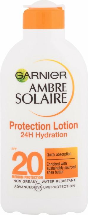 Garnier Lozione protettiva Ambre Solaire (Latte solare, SPF 20, 200 ml)