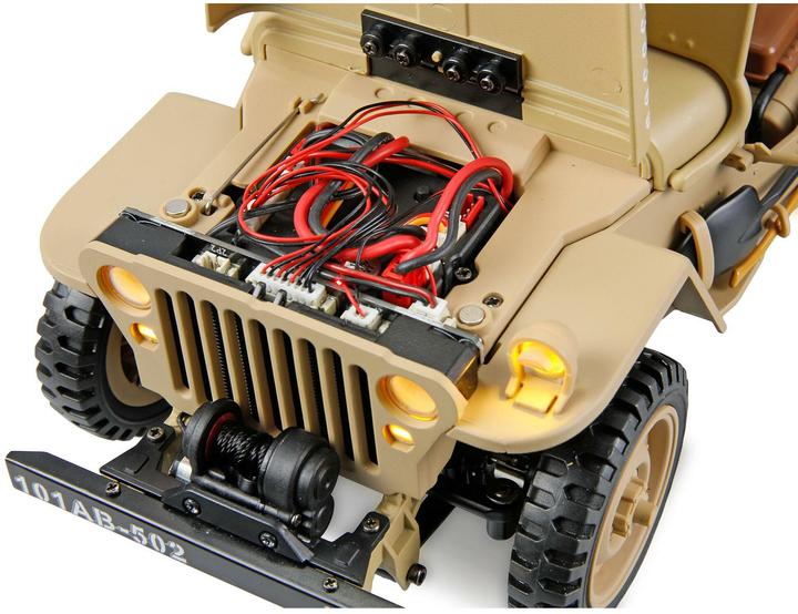Image du produit Amewi Jeep Willys MB Scale Crawler 4WD 1:14 RTR sand (RTR Prêt à fonctionner)