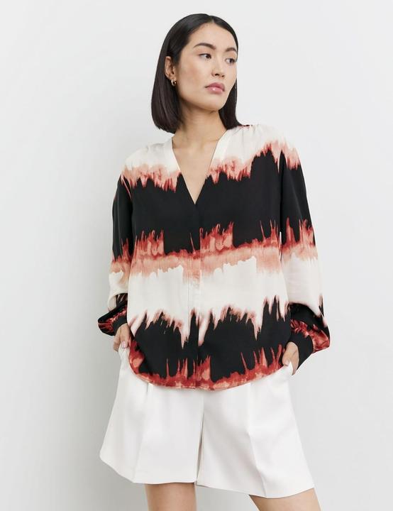 Produktbild Taifun Fliessende Bluse mit Print Bluse Langarm (36)
