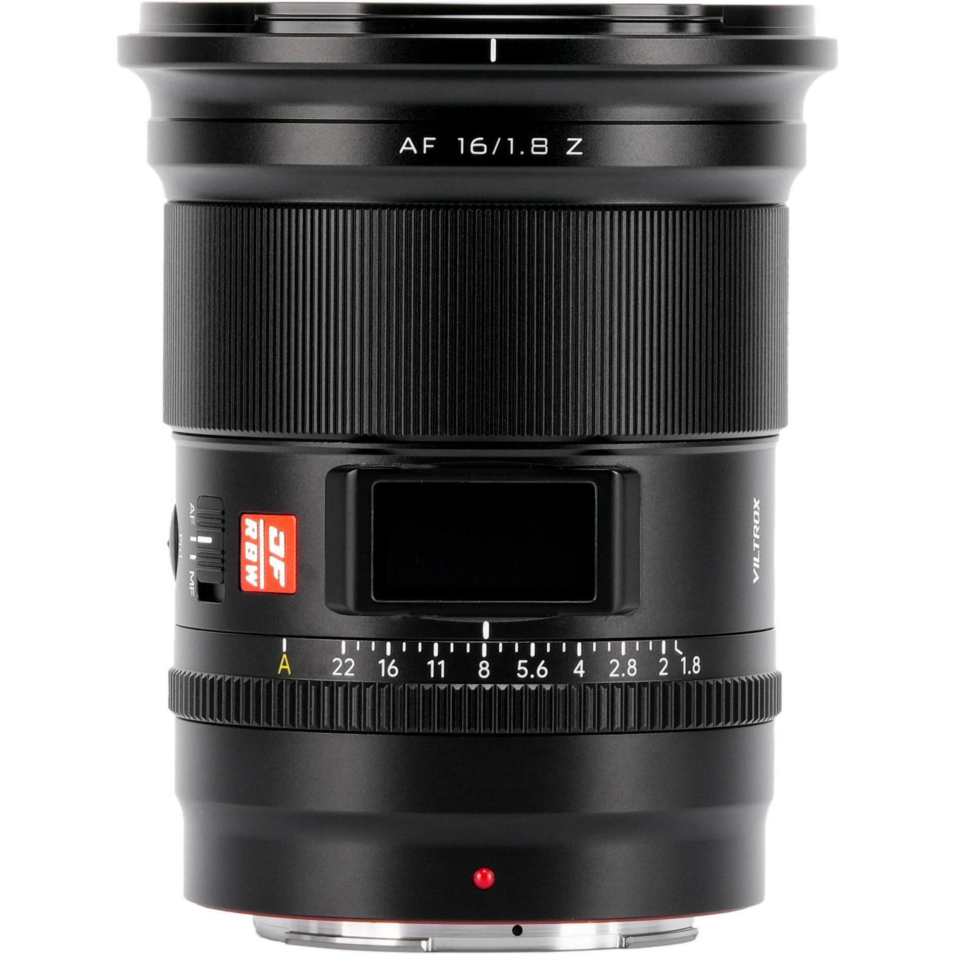 Viltrox AF 16 mm F/1.8 Nikon Z (Nikon Z, Vollformat), Objektiv, Schwarz
