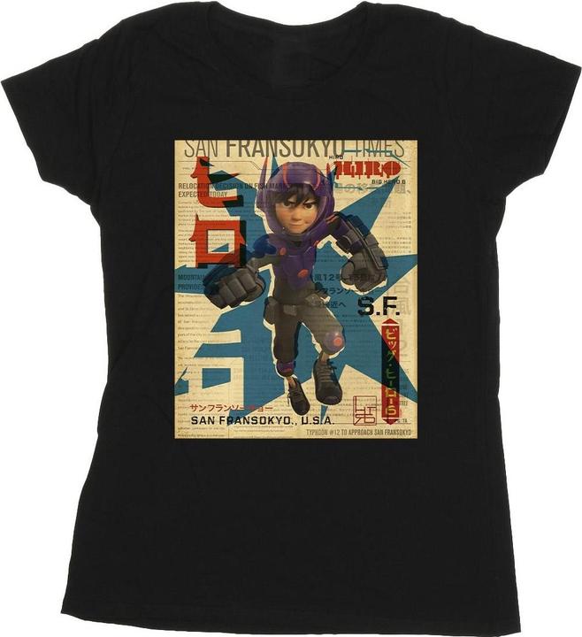 Produktbild Disney Big Hero 6 Baymax Hiro Newspaper TShirt (L)