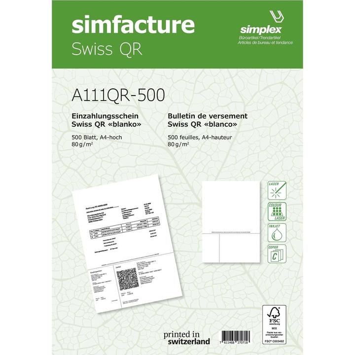Produktbild Simplex Simfacture - Swiss QR (1000 x)