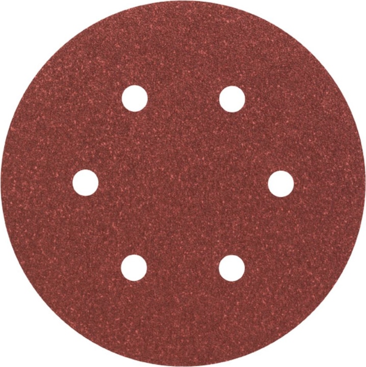Produktbild Bosch Professional Zubehör Schleifblatt C430, 150 mm, 80, 6 Löcher, Klett, 5er-Pack (80)