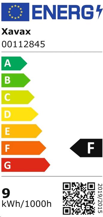 Label énergétique Xavax Lampe (E27, 806 lm, 1 x)