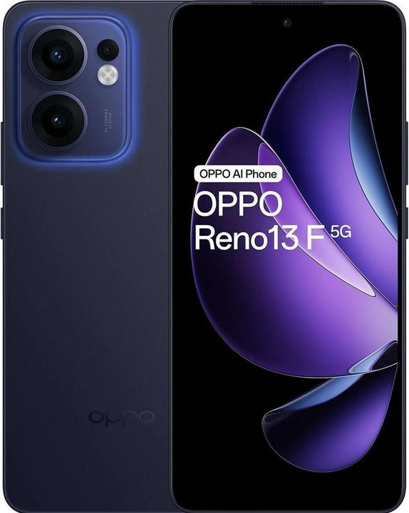 Actual product image OPPO Reno 13F 5G (256 GB, Luminous Blue, 6.67", Dual SIM, 5G)