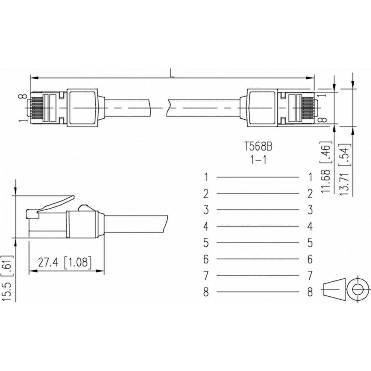 Thumbnail - Metz Connect Ultraflex500 (S/FTP, CAT6, 3 m), Netzwerkkabel