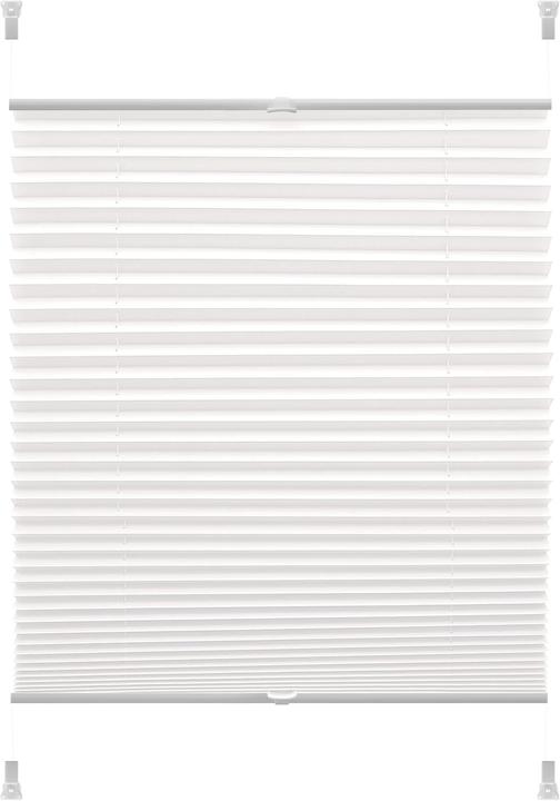 YOURSOL EASYfix Thermoplissee Verona 50 x 150 cm in Weiss, Plissee ohne Bohren, 2 Bedienschienen