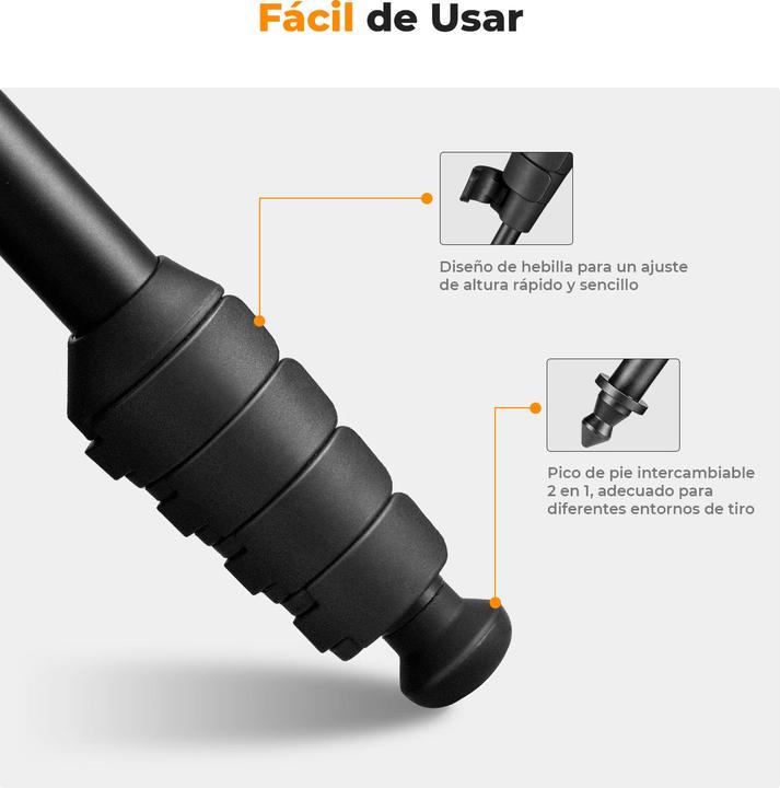 Produktbild K&F Concept MS16 Magnesium Aluminum Alloy Monopod (Metall)