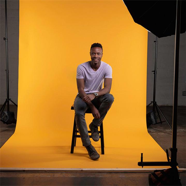 Produktbild Superior Achtergrond Rol Yellow Orange (nr 35) 1.35m x 11m