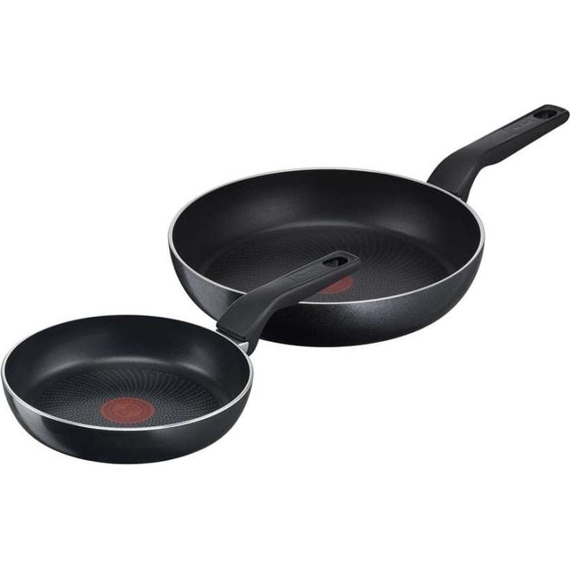 Tefal Set Di Padelle Tef 20/28Cm, Padella + Pentola, Nero