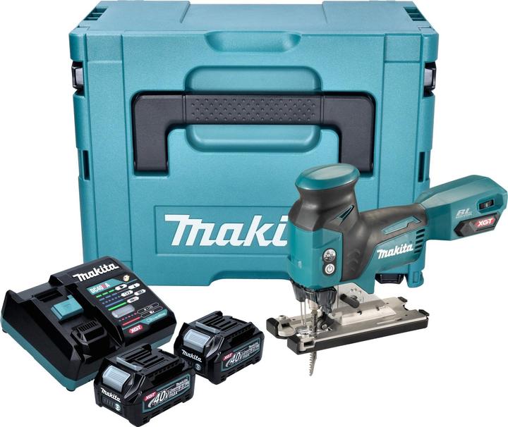 Produktbild Makita JV 001 GD201 Akku Stichsäge 40 V max. 135 mm Brushless + 2x Akku 2,5 Ah + Ladegerät + Makpac